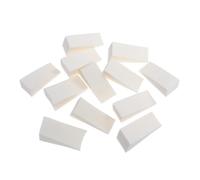 LRXIYODE Lot De 12 Éponges à Ongles Dégradées Blanches, Taille 50x25 Mm, Éponge Triangulaire Pour Manucure Et Pédicure, Accessoires Manucure Femme Usage Professionnel
