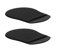 LRXIYODE Lot de 2 Housses de Protection pour Souris Adhésives en Tissu Élastique Noir, Pochette Compacte Auto-adhésive Compatible Souris sans Fil, Rangement Portable pour Bureau et