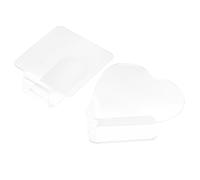 LRXIYODE Lot de 2 Palettes Transparentes en Acrylique pour Manucure et Maquillage, Plateaux Mélangeurs Pratiques pour Usage Personnel ou Présent, pour Faux Ongles et Nail Art