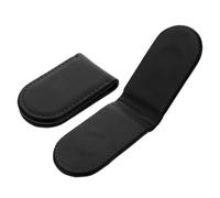 LRXIYODE Lot de 2 Pinces à Billets Magnétiques Noires en PU Laser Porte-Cartes Compact pour Hommes Clip de Fixation Portable et Polyvalent Accessoire de Portefeuille pour Voyage et