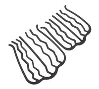 LRXIYODE Lot de 2 Pinces à Cheveux Latérales en Fer Noir Forme en U, Design Unique, Confortables à Porter, pour Coiffure DIY Femmes et Filles