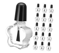 LRXIYODE Lot De 20 Flacons De Vernis À Ongles Vides De 5 Ml, En Verre Transparent Et, En Forme D'étoile, Pour Rangement De Vos Vernis À Ongles, Idéal Pour Bricolage.
