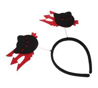 LRXIYODE Lot De 3 Bandeaux De Déguisement Chat Noir Pour Halloween - Accessoire De Coiffure Original Et Maléfique Pour Femme
