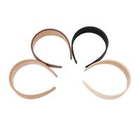 LRXIYODE Lot de 4 Bandeaux en Raphia Style Rotin, Serrage-tête en Mousse pour Femmes, Coiffure Créative et Fonctionnelle pour Cheveux Disciplinés Couleur Aléatoire