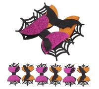 LRXIYODE Lot De 4 Paires De Épingles À Cheveux Chauve-Souris Mouillées Pour Barrettes Nœuds Fantômes Décorations En Toile Nœuds Araignée Pour Tout-Petits Fête