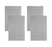 LRXIYODE Lot de 4 Tapis de Table pour Manucure Noir Tissé Russe Coussin Repose-mains Compact Réutilisable et Lavable, pour Salon, Nail Art Débutants et Prothésistes Ongulaires,