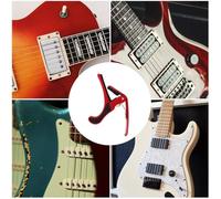 LRXIYODE Lot de 5 Capodastres Métalliques pour Guitare et Ukulélé Pinces Accordeur de Guitare Folk Multi-Couleurs pour Réglage Rapide et Protection des Cordes Accessoires Musicaux