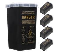 LRXIYODE Lot De 5 Conteneurs Portables Pour Objets Tranchants Poubelles De Collecte Pour Déchets Seau Pour Déchets De Tatouage Poubelles Pour Aiguilles