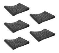 LRXIYODE Lot de 5 Manchons de Protection Antichoc et Antidérapants pour Tondeuse à Cheveux Vintage, Silicone Noir Moyen, Housse Lavable Compatible pour Salon de Coiffure et Usage