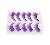 LRXIYODE Lot De 5 Paires De Petits Cils Synthétiques Extensions De Cils Faux Aspect Naturel Violet