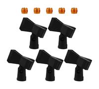 LRXIYODE Lot de 5 Pinces pour Micro sans Fil en Cuivre avec Ressort, Adaptateur 5/8'' Compatible 15-46 Mm, Support Réglable pour Studio, Podcast, Réunions et Enregistrement