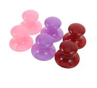LRXIYODE Lot de 6 Planches de Massage Gua Sha Forme Champignon en Résine, Masseur Facial et Cou, Outil Ergonomique pour Soin du Visage, des Poches et Éclat Naturel, Compact Voyage,