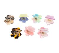 LRXIYODE Lot De 7 Pinces à Cheveux à Fleurs Petites, Pince à Griffes En Acétate, Couleurs Mélangées, Accessoires Pour Filles Et Tout-petits, Usage Quotidien Et Coiffure Légère