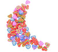 LRXIYODE Lot de 70 Gommes à Crayon de Cœur Colorées, Mini Gommes Effaceurs de Cœur Portables, 7 Couleurs X 10 Pièces, Accessoires de Dessin pour École et Présents D’Anniversaire