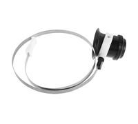 LRXIYODE Loupe Frontale pour Réparation Montre et Bijoux, Anneau en Acier Inoxydable, Loupe Grossissante 5X avec Cache-œil Confortable, Outil de Bijoutier Professionnel pour Entretien