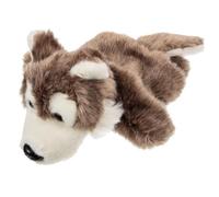LRXIYODE Main Peluche Loup Gris Éducatif pour Garçon Fille Accessoire Histoire Interactif pour École et Maison Animalière Douce pour Jeu Parent Garçon Fille