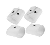 LRXIYODE Manchettes Blanches En Dentelle 3d Décoratives Poignets Arrondis, Fausses Manches Amovibles Pour Femme, Style Gothique Chic, Adaptées Aux Chemisiers Et Pulls, Lot De 2 Paires