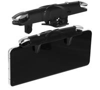 LRXIYODE Manette de Jeu Mobile Noire à Déclencheur Rapide Clip de Jeu Réglable Revêtement Silicone Anti-Rayures Accessoires pour Jeux Mobiles et Tireur à Bouton de Visée Compatible