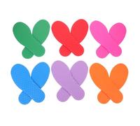 LRXIYODE Marqueurs de Sol en Caoutchouc Colorés pour Garçon et Filles, Lot de 6 Paires, Antidérapants et Légers, Jouets D'extérieur Éducatifs pour Motricité, Coordination et Activités