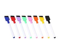 LRXIYODE Marqueurs Effaçables à Fin 8 Pièces avec Pinceau Effaçable pour Dessins en Classe sur Tableau Blanc en Plastique