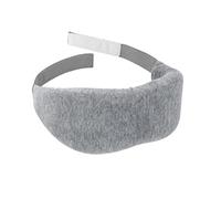 LRXIYODE Masque de Sommeil Mousse à Mémoire Masque Occultant et Confortable pour Voyage Maison Train Couverture des Yeux Gris