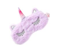 LRXIYODE Masque de Sommeil Peluche Licorne pour Filles et Garçon et Filles, Cache-œil Confortable et Léger en Peluche Nuit la Maison Voyage