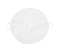 LRXIYODE Masque Serviette Visage en Polaire Corail Blanc Réutilisable Fixation Oreille, Compresses Chaudes et Froides pour Soins du Visage et Tonique
