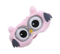 LRXIYODE Masque Yeux Doux En Peluche Hibou Adorable Ailes, Bandeau Élastique Confortable, Taille Unique, Pour Dormir, Méditer, Sieste Et Voyager, Masque Occultant Pour Garçon Et Filles, Rose Pâle