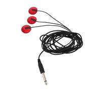 LRXIYODE Micro pour Guitare Acoustique Adhésif 6,35 Mm Rouge, Mini Micro Capteur Passif sans Perçage, Compatible Ukulélé et Mandoline, Accessoire Pratique pour Instrument Folk, Captation