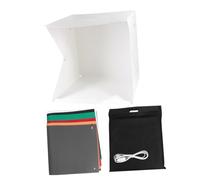 LRXIYODE Mini Boîte Photo Pliable 40 CM LED à Luminosité Réglable Cube Lumineux Portable 6 Fonds Colorés pour Studio Photo pour Bijoux Accessoires et Petits Objets