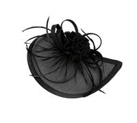 LRXIYODE Mini Chapeau Haut-de-Forme en Maille Noire Accessoire Voilé pour Femmes 1 Pièce pour Mariage Banquet et Tea Party Chapeau de Mariée Élégant et Léger
