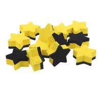 LRXIYODE Mini gommes à Sec pour Tableau Blanc, effaceurs étoile Jaune magnétiques en Feutre et EVA, Lot de 24, Prise en Main Confortable, pour Bureau