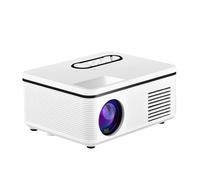 LRXIYODE Mini Projecteur LED Portable Compact pour Cinéma Maison, Équipement Multimédia Personnel, Blanc, Adapté à Usage Intérieur et Extérieur, Faible Consommation D'énergie, Compatible