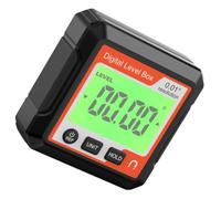 LRXIYODE Mini Rapporteur Numérique Mesureur Angle, Inclinomètre Rouge en Abs, 4x90° et 2x180°, Portable, pour Mesure D’angle Pente