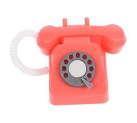 LRXIYODE Mini Téléphone Rétro Miniature pour Maison de Poupées Décoration Compacte PP Sécurisée Figurine Réaliste pour Garçon Fille