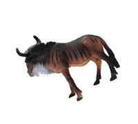 LRXIYODE Modèle de Gnou Réaliste Plastique Solide Décoration Animalière Africaine pour Garçon Fille Éducatif de Reconnaissance des Animaux Figurine de Décor Naturelle