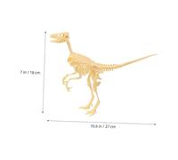LRXIYODE Modèle De Squelette De Dinosaure Fossile Jouet De Construction pour Garçon Et Filles 6 Pièces Plastique Solide Kit D'os De Dinosaures Fossilisés Éducatif Jeu D'archéologie Fouille