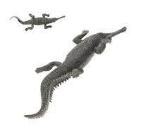 LRXIYODE Modèle Décoratif Alligator Réaliste Plastique Simulation Éducative pour Garçon Fille Ornement Animal pour Chambre et Jardin Cognitif Dapprentissage