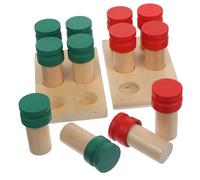 LRXIYODE Montessori Boîte Bois Sensorielle Éducative avec Flacons Odeurs Motricité Fine Portable pour Garçon Fille et Tout-Petits Jeu Éveil Précoce Bois