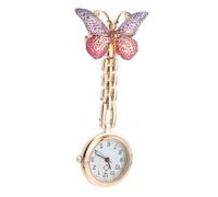 LRXIYODE Montre à Gousset Infirmière Colorée Broche Quartz Fonction Clip pour Personnel Médical Usage Hospitalier Grand Cadran Facile Lecture
