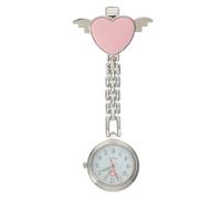 LRXIYODE Montre De Poche Infirmière Lumineuse Montre Gousset Cœur Alliage Numérique Professionnel pour Infirmières