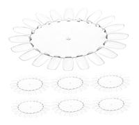 LRXIYODE Nuancier Transparent Pour Vernis à Ongles 10 Pièces Dimension 13x11 Cm, Présentoir à Faux Ongles, Pratique Pour Manucure Et Nail Art En Salon Ou Usage Personnel