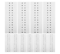 LRXIYODE Onglets Autocollants Alphabet A-z Marque-pages Auto-adhésifs 14 Feuilles en Papier, Conçus pour Cahiers et Bureaux Design Simple