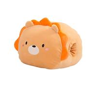 LRXIYODE Oreiller Chauffe-mains Oreiller De Voyage Oreiller Plus Chaud Coussins Décoratifs Nouveauté Oreiller Mignon Coussins Petits Coussins Jolis Coussins Esthétiques Chiffon Orange