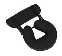 LRXIYODE Oreiller de Massage en Mousse Ergonomique Noir de U, Coussin Facial pour Table de Massage Professionnel, Appui-tête Portable pour Spa et Salon de Beauté, Soulagement Cervical