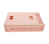 LRXIYODE Organisateur Sous Bureau Plastique Robuste Tiroir Coulissant sans Perçage avec Séparateurs Réglables Rangement Discret pour Outils Manucure Stylos Maquillage et Fournitures de