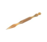 LRXIYODE Ox Horn Ear Acupuncture Pen Portable Dual Head Pressure Point Tool For Auricular Therapy Back Pressure Massager Lightweight Meridian Massage Stick