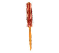 LRXIYODE Peigne Coiffure Bois Doré Brosse Ronde Chauffante Résistante Coiffage et Bouclage pour Différents Types de Cheveux Démêlage et Finition Brillante