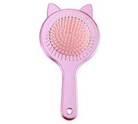 LRXIYODE Peigne de Massage Électrostatique Carton Chat Brosse Démêlante pour Cheveux Bouclés et Texturés Confortable pour Types de Cheveux