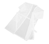 LRXIYODE Peignoir de Soin Capillaire Blanc à Pois Gaufrés Léger et Respirant pour Adultes Robe de Cliente Salon de Coiffure Cape de Teinture Professionnelle